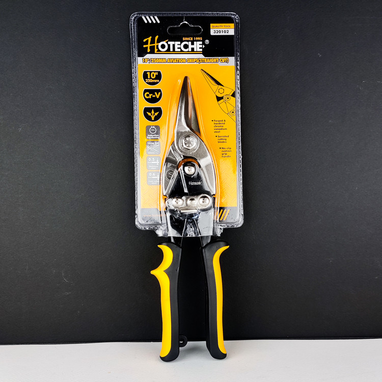 قیچی کناف کاری - قیچی حلبی بری - قیچی ورق بری - دماغه مستقیم *320102*