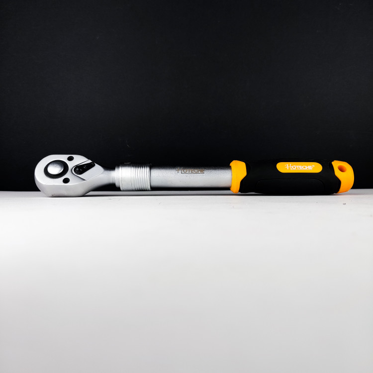 آچار جغجغه ای 1/2 اینچ - طول دسته متحرک - دندانه ریز - فشار قوی و حرفه ای - برند اصلی Hoteche هوتچ (200003)