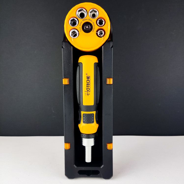 ست کله بکس و بیت پیچ گوشتی و دسته جغجغه 39 عددی 1.4 اینچ (هوتچ)(hoteche)(250939)