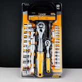 کله بکس و دسته جغجغه (جرجر) - مجموعه 50 عددی - فشار قوی و فوق حرفه ای - 1.2 و 1.4 اینچ - (هوتچ)(Hoteche)(202002)