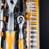 کله بکس و دسته جغجغه (جرجر) - مجموعه 50 عددی - فشار قوی و فوق حرفه ای - 1.2 و 1.4 اینچ - (هوتچ)(Hoteche)(202002)