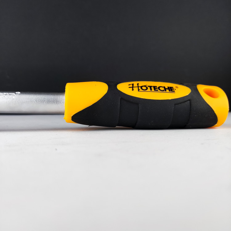 آچار جغجغه ای 1.2 - دندانه درشت - روکش دسته پلاستیکی دو رنگ (هوتچ)(Hoteche)(200203)