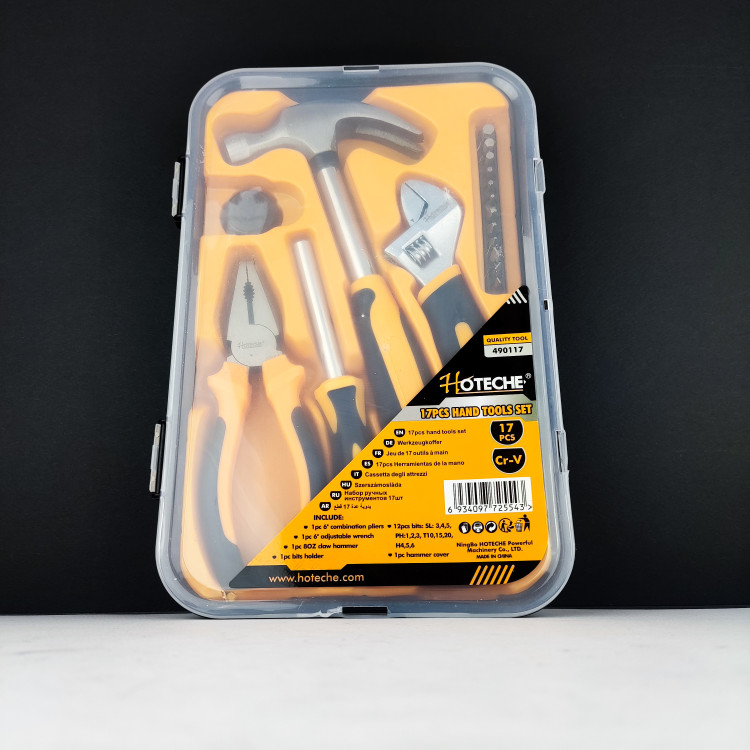جعبه ابزار 17 پارچه خانگی 6 اینچی *490117*