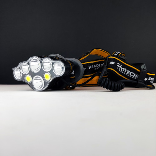 چراغ پیشانی - کوهنوردی- 8 لامپ - قابل شارژ - 4400 میلی آمپری (440007)(هوتچ)(Hoteche)