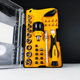 ست 37 عددی پیچ گوشتی و دسته جغجغه و کله بکس و بیت کیفیت عالی (هوتچ)(250937)(Hoteche)