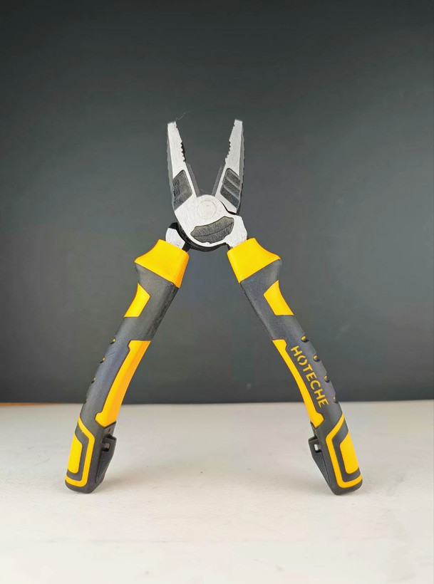 انبر دست فولادی حرارت دیده * 7 * اینچ ضد زنگ و ضد سایش فوق حرفه ای و صنعتی - برند اصلی Hoteche هوتچ (100122)