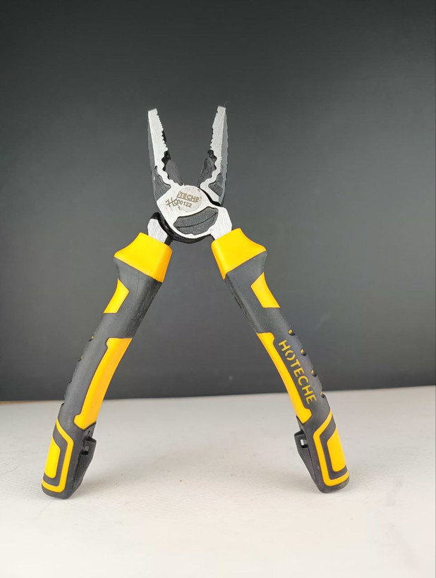 انبر دست فولادی حرارت دیده * 7 * اینچ ضد زنگ و ضد سایش فوق حرفه ای و صنعتی - برند اصلی Hoteche هوتچ (100122)