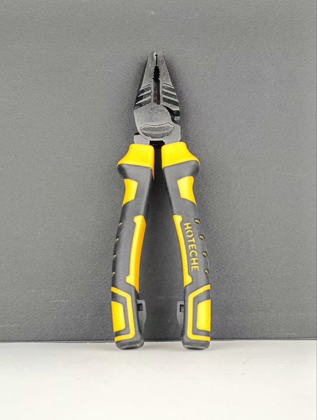 انبر دست فولادی حرارت دیده * 7 * اینچ ضد زنگ و ضد سایش فوق حرفه ای و صنعتی - برند اصلی Hoteche هوتچ (100122)