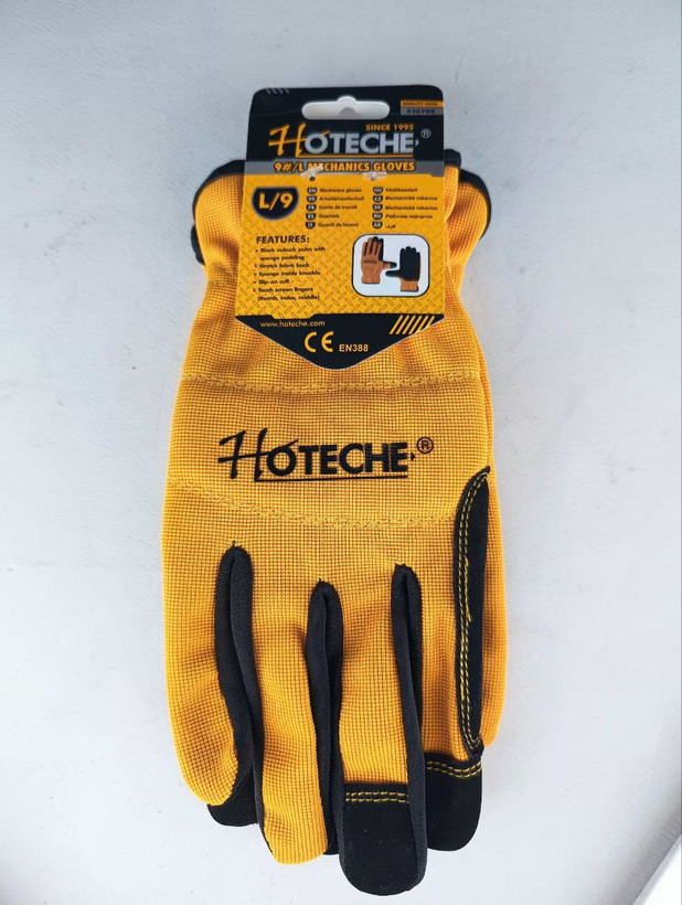 دستکش کار مخصوص ظریف کاری و دقیق کاری سایز L - سه انگشت حرارتی جهت استفاده از گوشی - برند اصلی Hoteche هوتچ (430709)