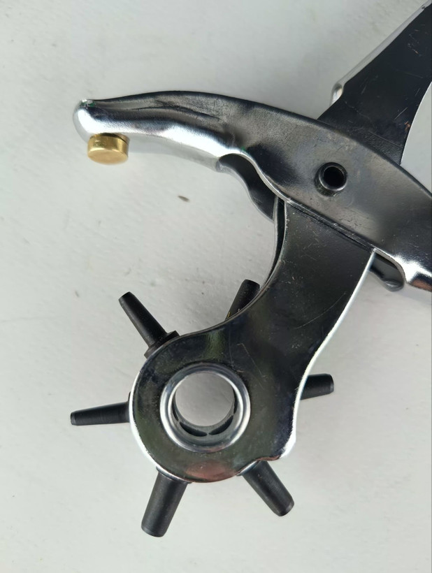 انبر پانچ گردان دسته استیل 9 اینچی با پانچ های فولادی - برند اصلی Hoteche هوتچ (120102)