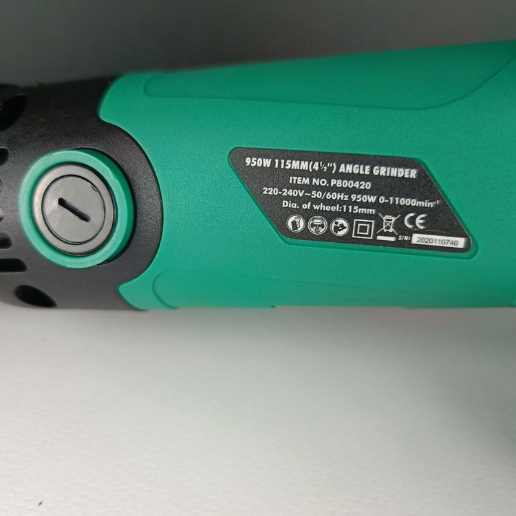 سنگ فرز 950 واتی صنعتی - 115 میلی متر - دیمر دار جهت تنظیم سرعت چرخش صفحه سنگ - برند اصلیHotecheهوتچ(800420)