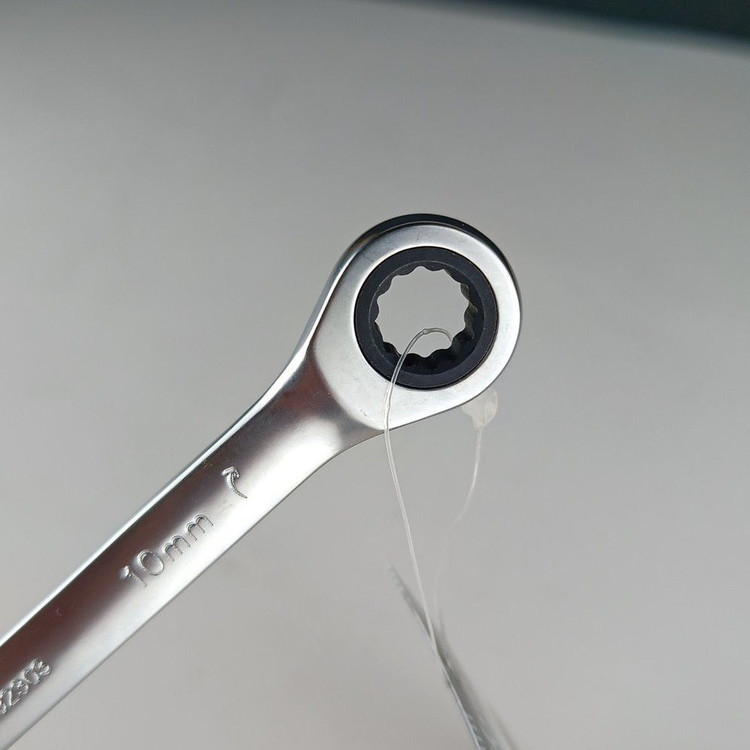 آچار یکسر رینگ جغجغه و یکسر تخت با روکش نیکل سایز 10 _ برند اصلیHotecheهوتچ(192303)