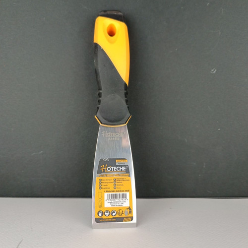 کاردک استیل 2 اینچ ضربه خور با دسته ترکیبی لاستیک و فایبر گلاس - برند اصلیHotecheهوتچ(424412)