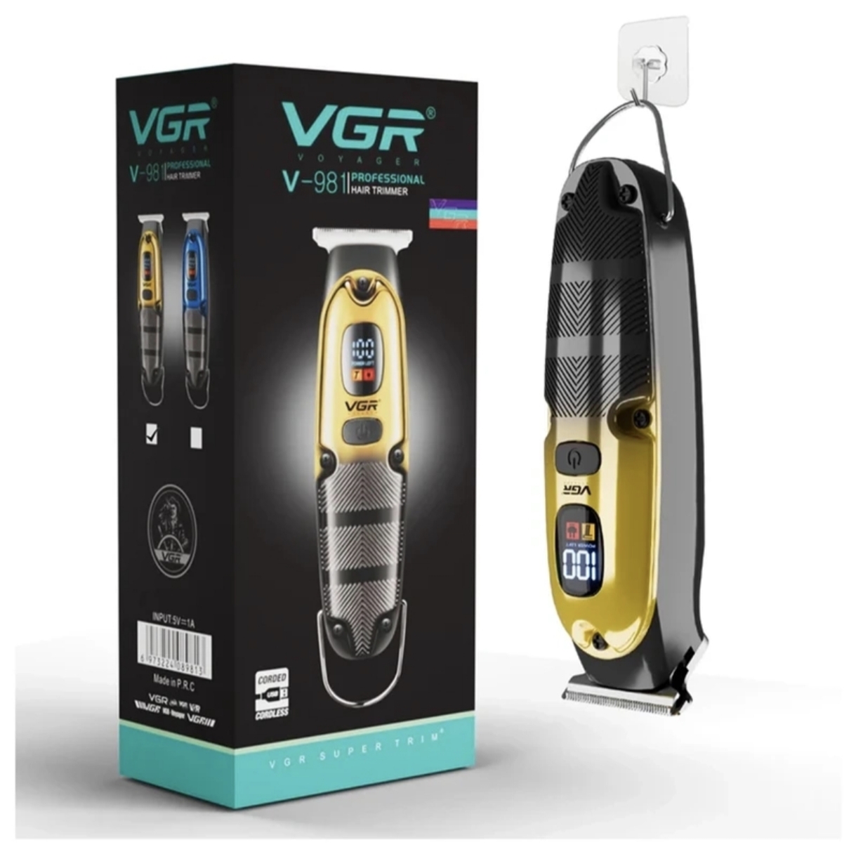 ماشین اصلاح وی جی آر مدل V-981 با تکنولوژی برش مستقیم و صفرزن