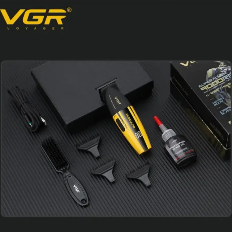 ماشین اصلاح موی سر و صورت شارژی وی جی ار مدل V-285t
